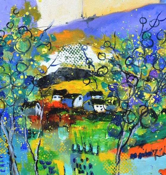 Phantasy colourful landscape