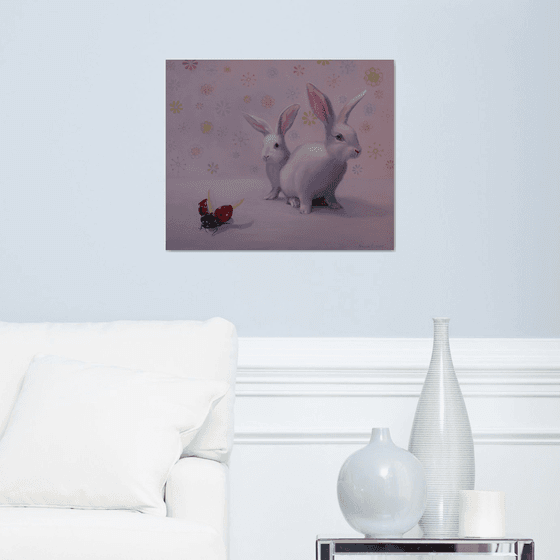 "Rabbits and Ladybug"