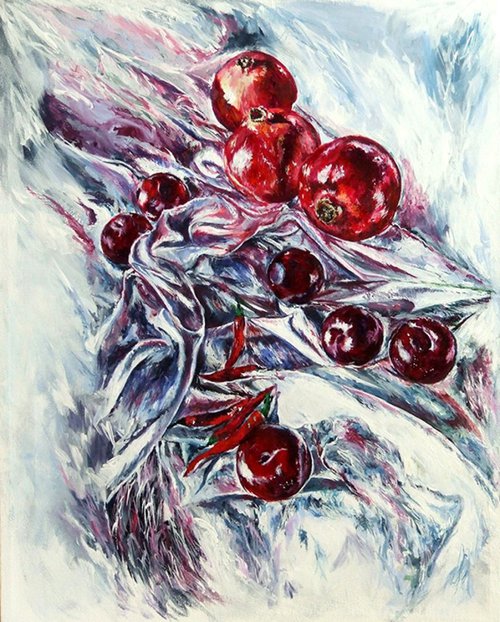 Grenadines, plums and peppers by Anna Sidi-Yacoub