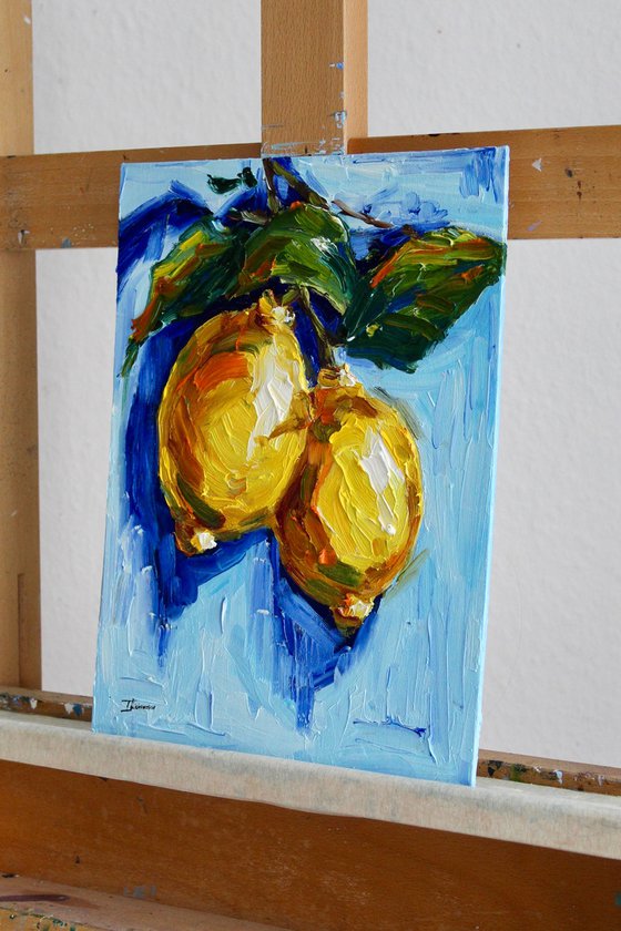 Yellow on Blue