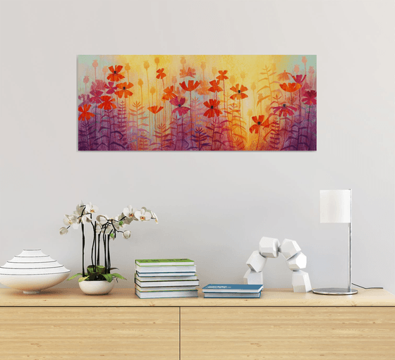 Poppies Bathed in Gold