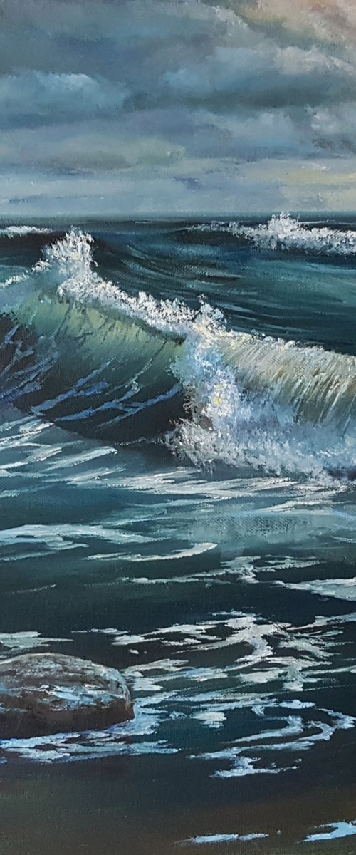 When a wave comes by Paul Narbutt
