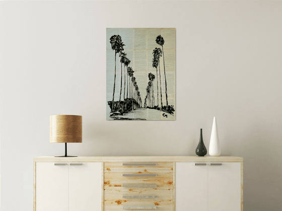 Palm trees.