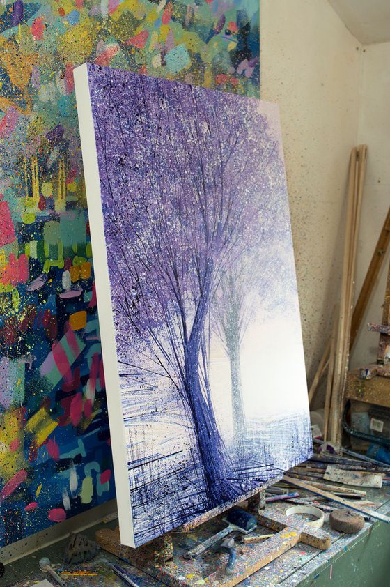 Two Trees In Lilac