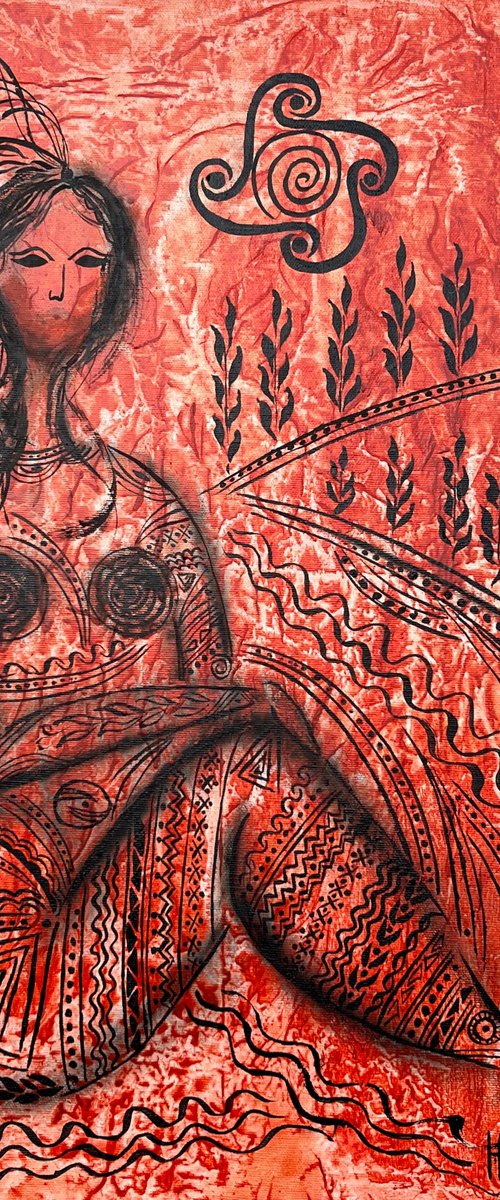 Woman nude Original Painting by Halyna Kirichenko