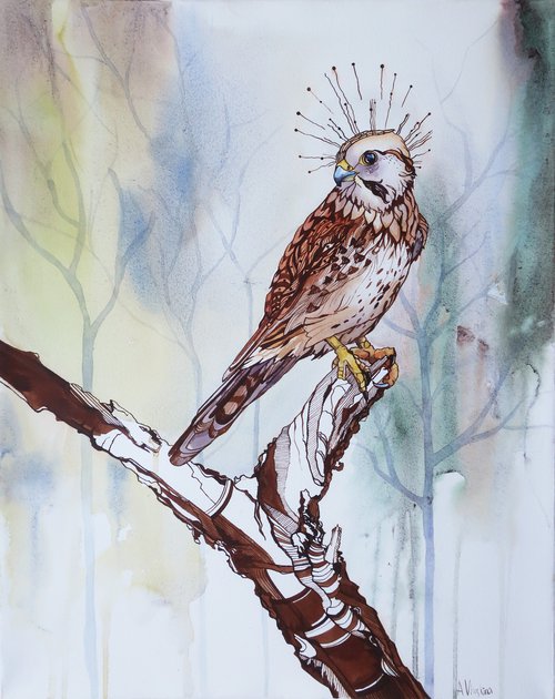 Falcon bird by Alla Vlaskina
