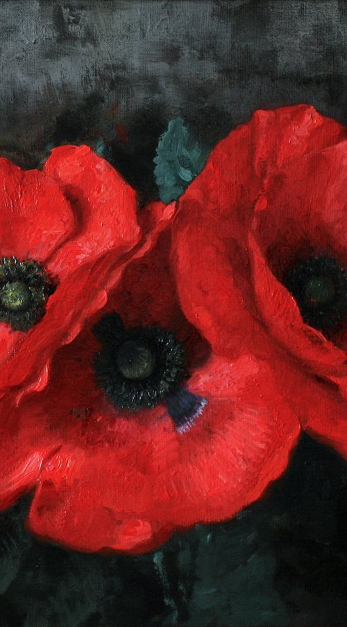 Scarlet Poppies by Davit Davtyan
