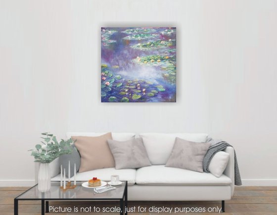 Replica of Monet's water lilies