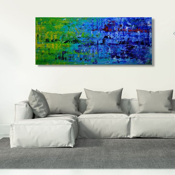 Color Rush III (120 x 50 cm) (48 x 20 inches)