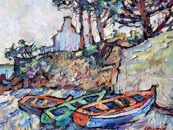 Boats in Arzon. France.