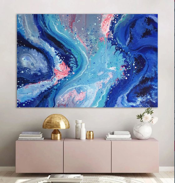 150x100cm. / Abstract Painting 2201 XXL art, large acrylic painting, contemporary art, home decor office art,