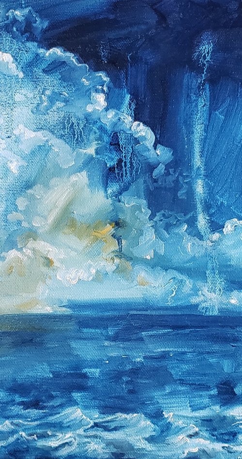 "Hope at Dawn" - Seascape - Abstract - Clouds by Katrina Case