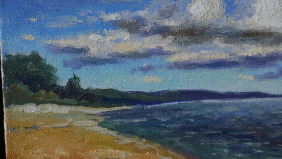 Clouds and Sea - sea landscape painting