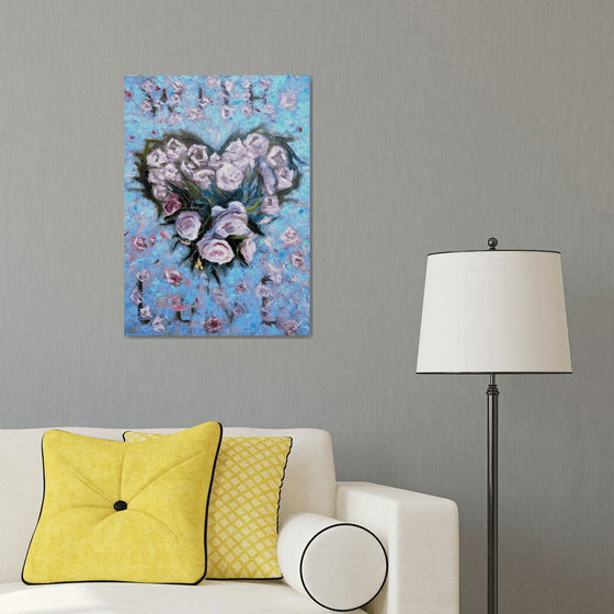 The Pulse of Origin: A Floral Heart