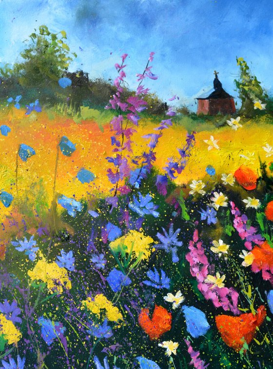 Old chapel in summer