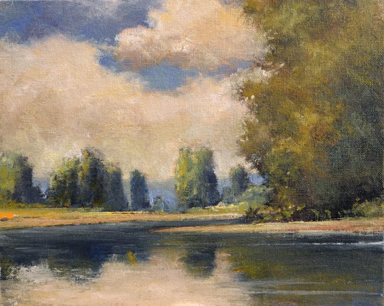 Clouds Reflection Plein Air