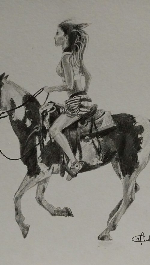 The Horsewoman by Vahan Shakhramanyan