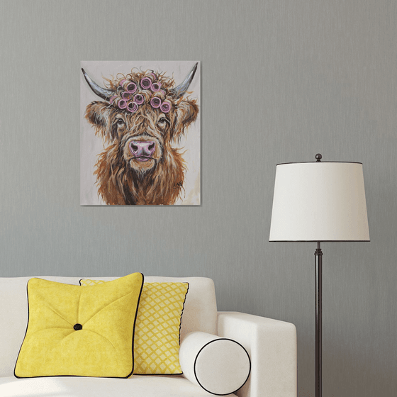 Cow in Curlers