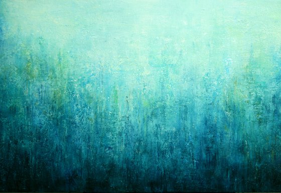Abstract Turquoise Landscape V