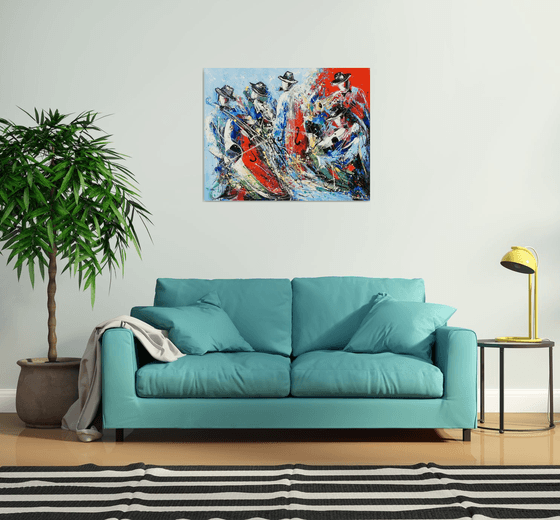 Jazz Band on Canvas