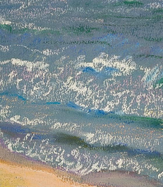 Wild Mediterranean Beach from the Clifftop
