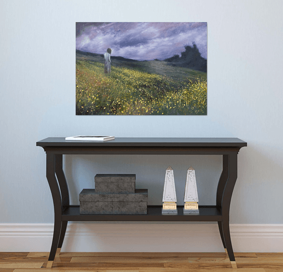 Woman With Yellow Flowers