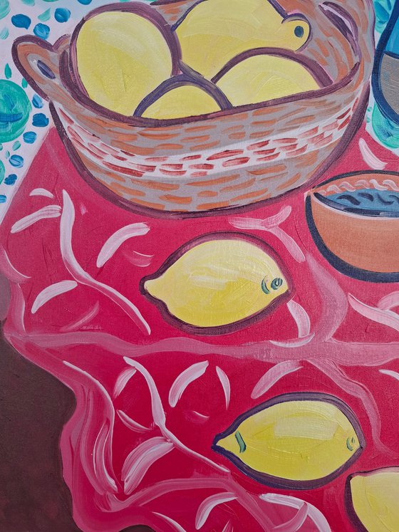 Patterned Interior with Citrus