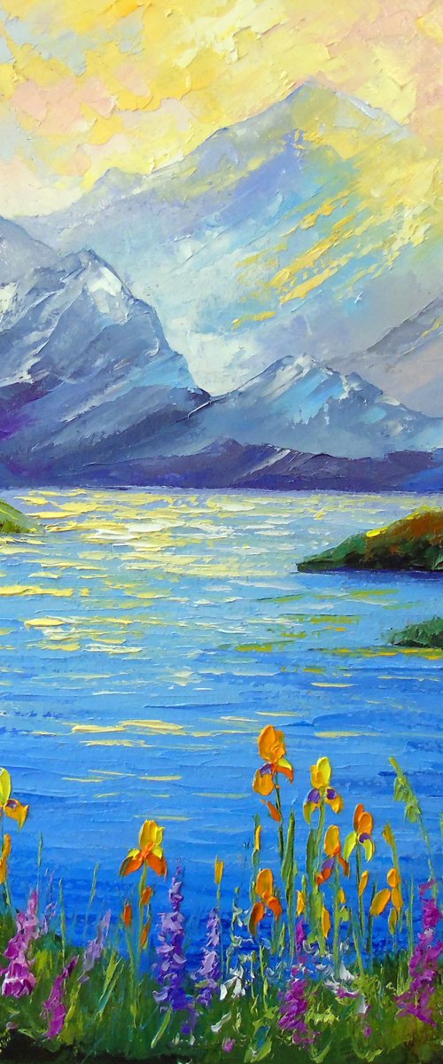 Mountain Serenity: Lakeside Whisper by Olha Darchuk