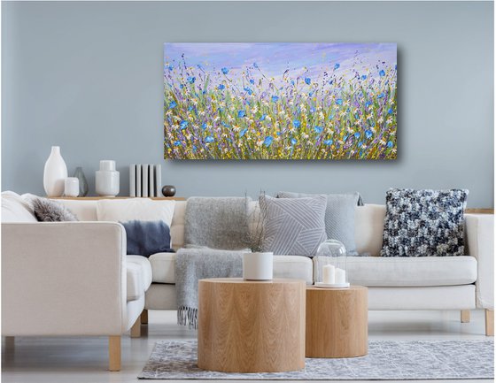 Daisy Dreams - Original Flower Field Painting