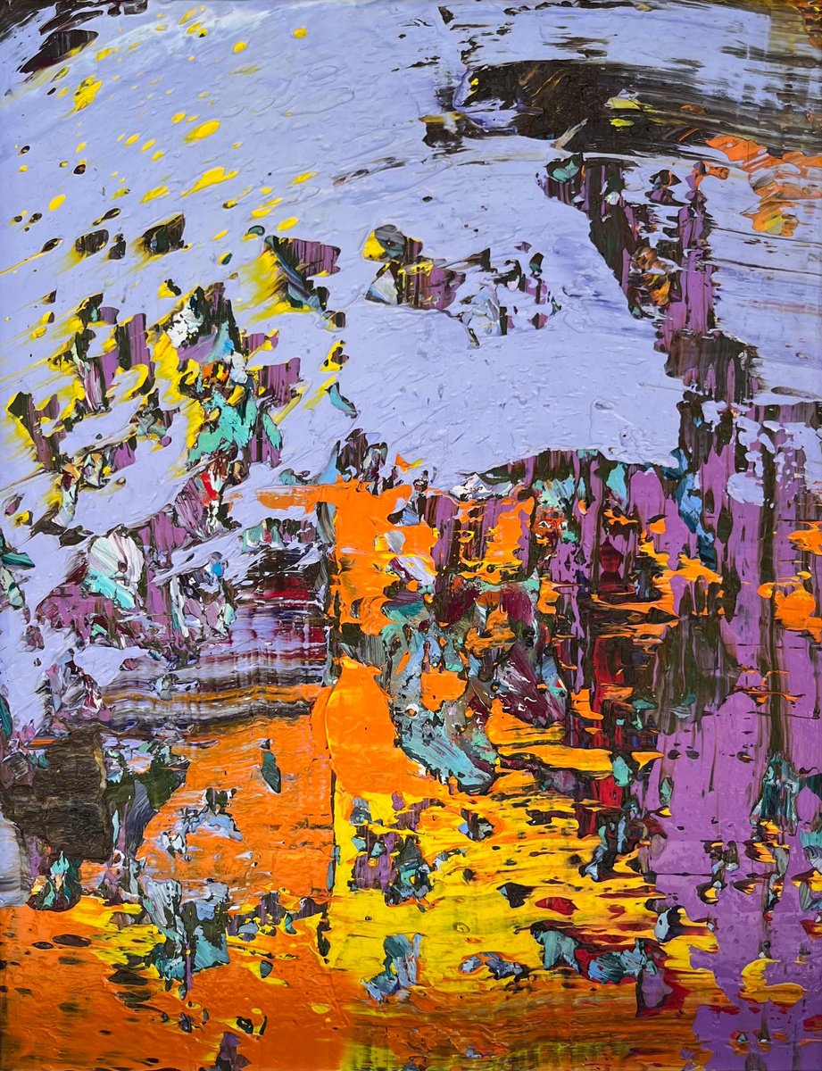 Abstract Oil Painting By Svitlana Andriichenko, 16 X 20", The Dawn Smith, Original Artwork