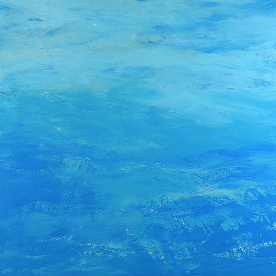 Deep Blue - Modern Abstract Expressionist Seascape