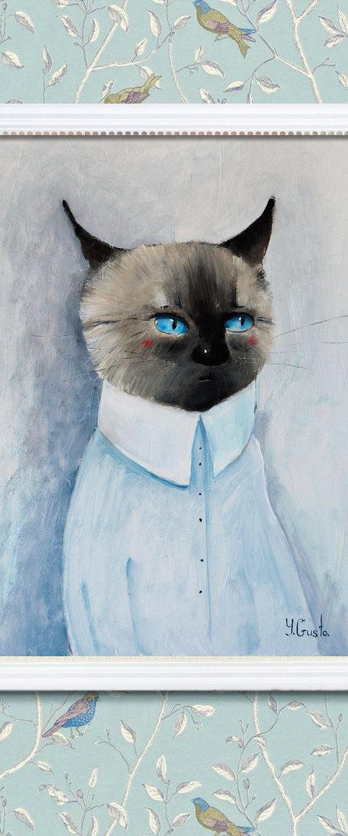 Siamese cat by YANA MEDOW