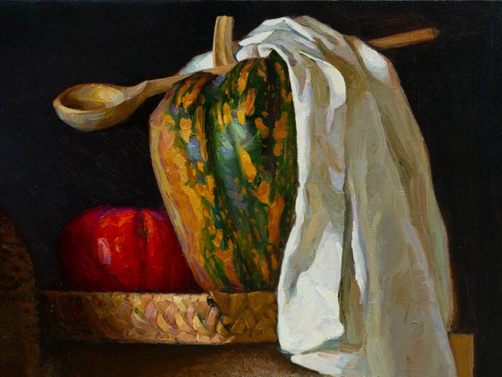 Still life with peppers