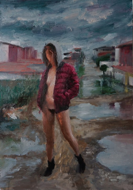 Pauline in puddle street