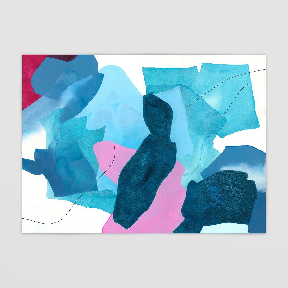 Abstract Painting By Smit Khond, 30 X 22", Fleeting Sense Of Knowing, Original Artwork