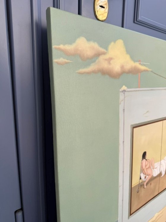 "Soaring in the clouds"