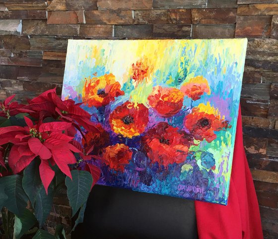 "Poppies" flower painting
