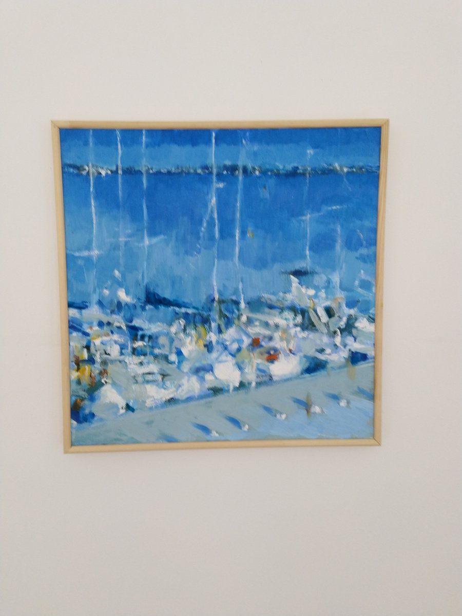 Boats In Port 1 By Sebastian Beianu, 16 X 16, Artwork For Sale On Artfinder