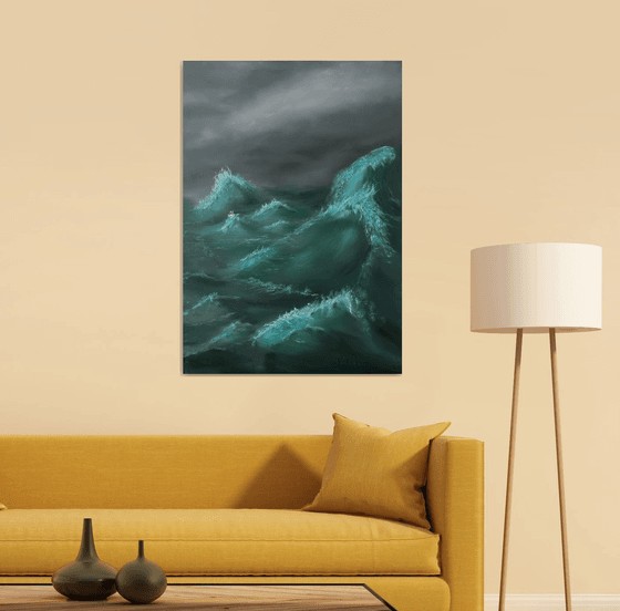 Wild Sea, 70 х 100 cm, oil on canvas