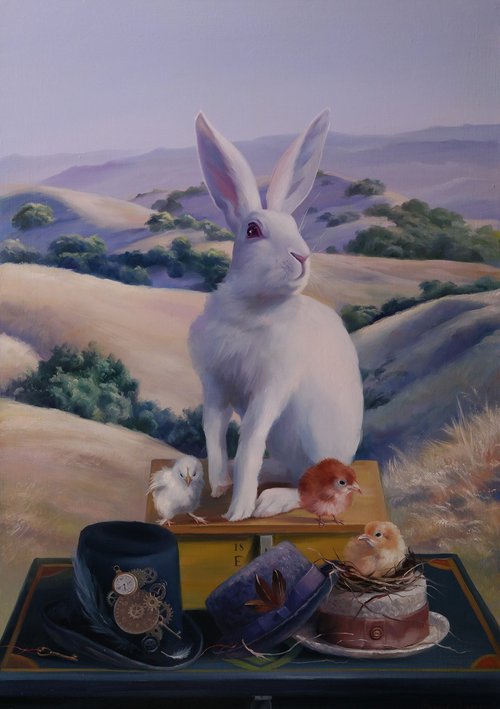 "Following the white rabbit..." by Lena Vylusk