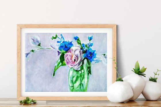 Bouquet of cornflowers