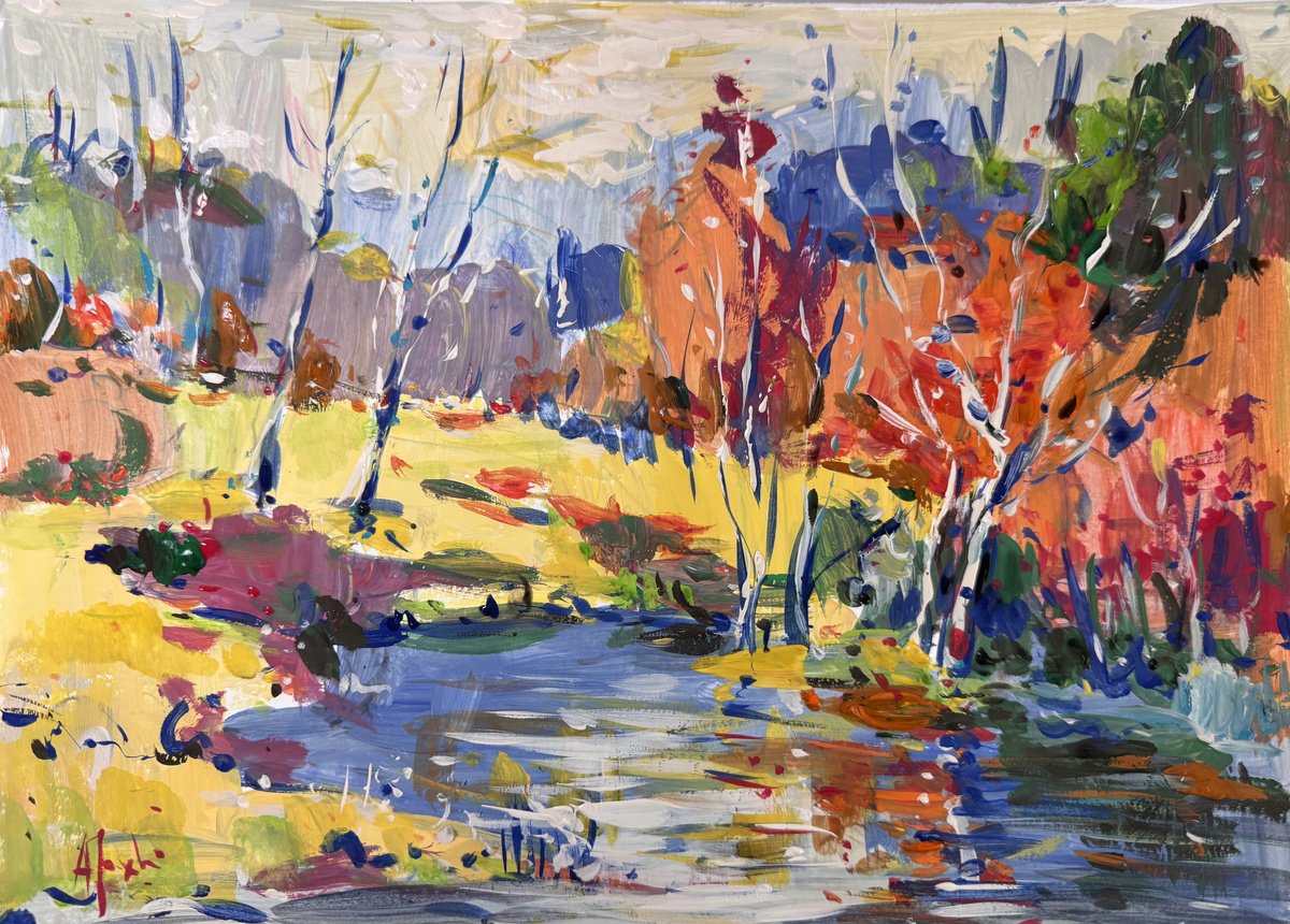 Autumn Days In Tuscany By Altin Furxhi, 13 X 9, Artwork For Sale On Artfinder