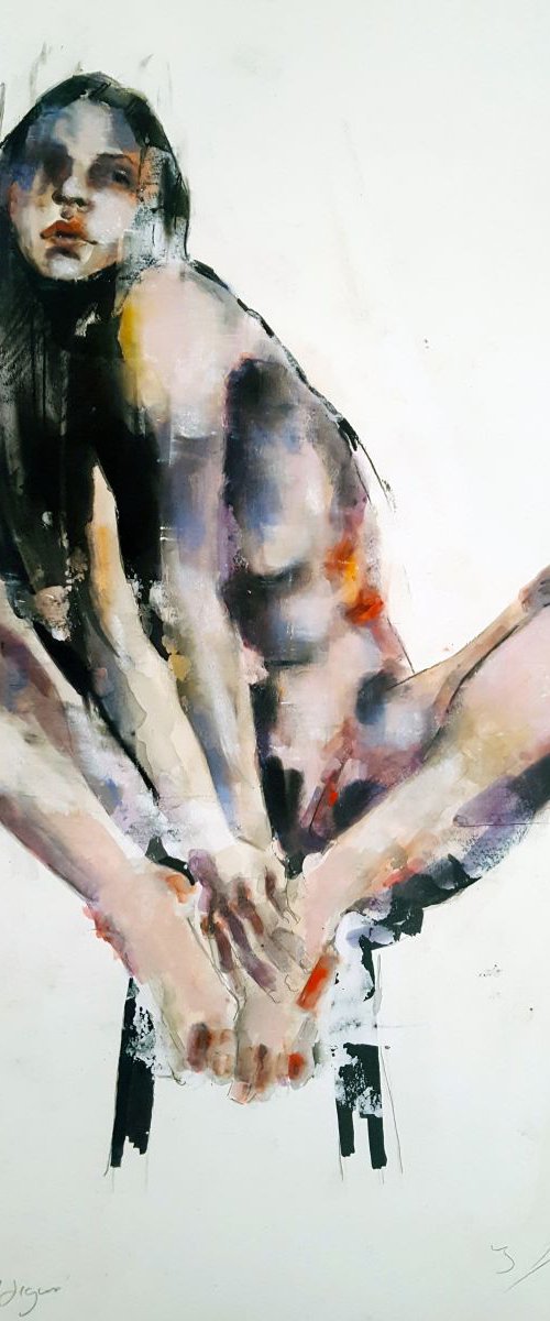 9-28-16 seated figure by Thomas Donaldson