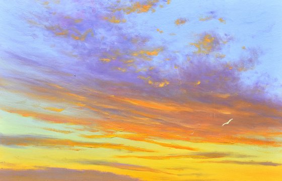 Sunset Over the Ocean