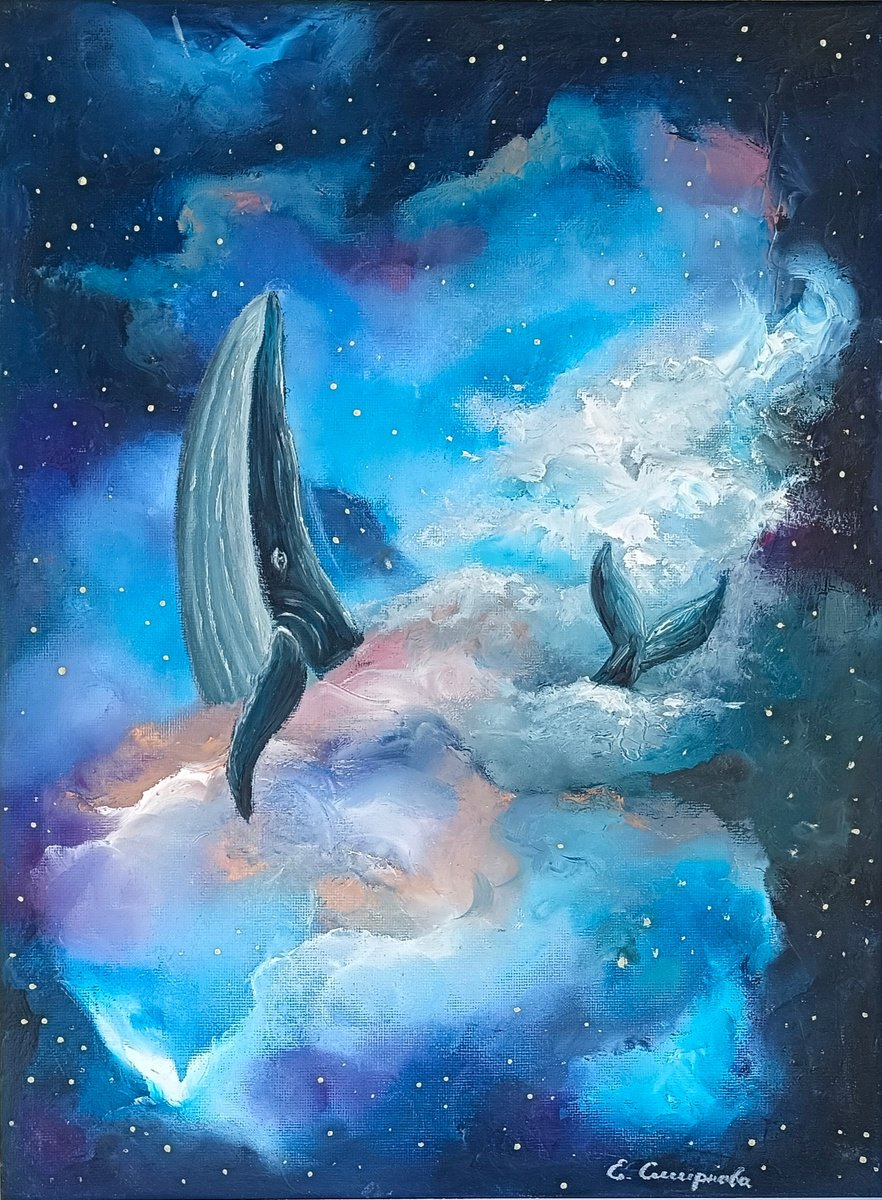 Whale In Space by Evgenia Smirnova