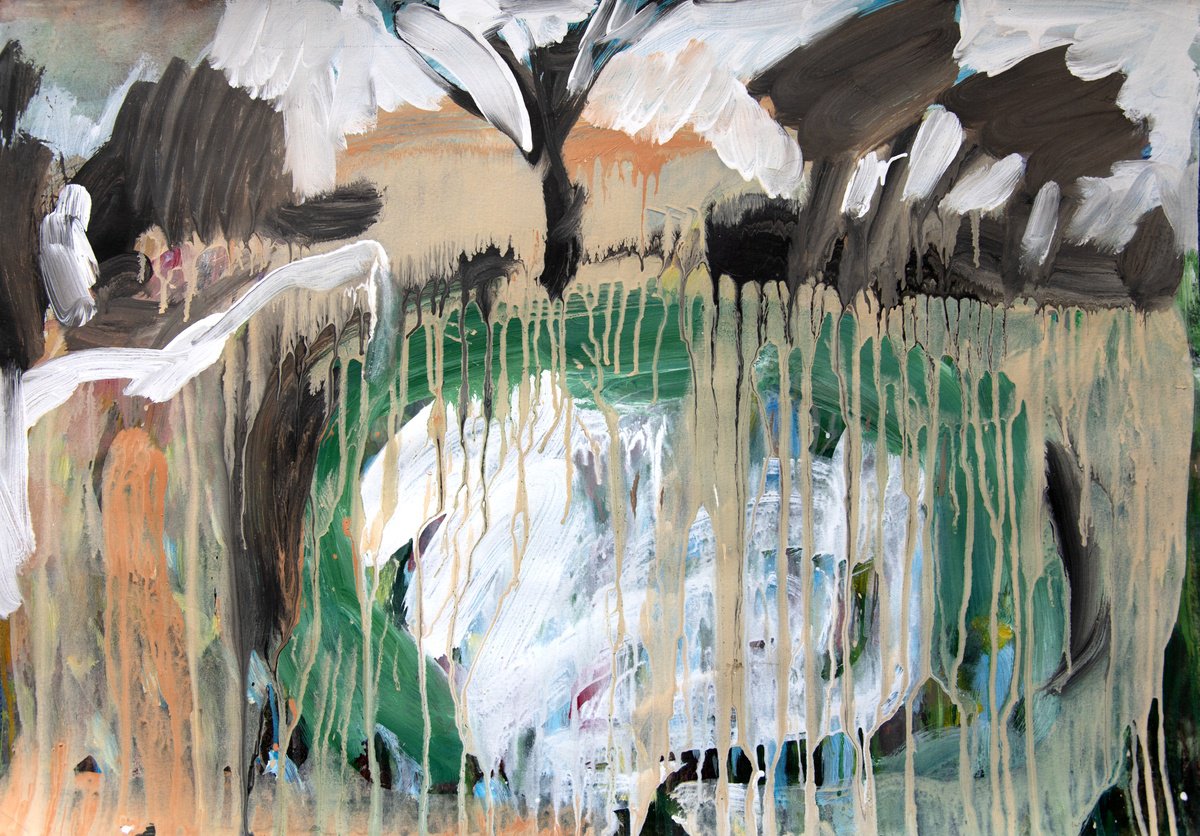  Watershed: The Well By Elizabeth Anne Fox, 33 X 23, Artwork For Sale On Artfinder