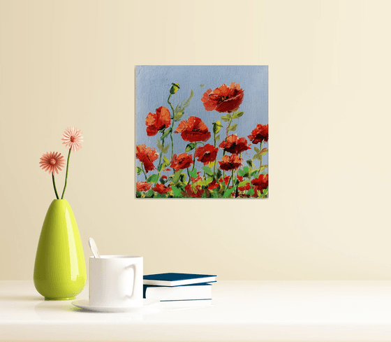 Poppies. Flowers.