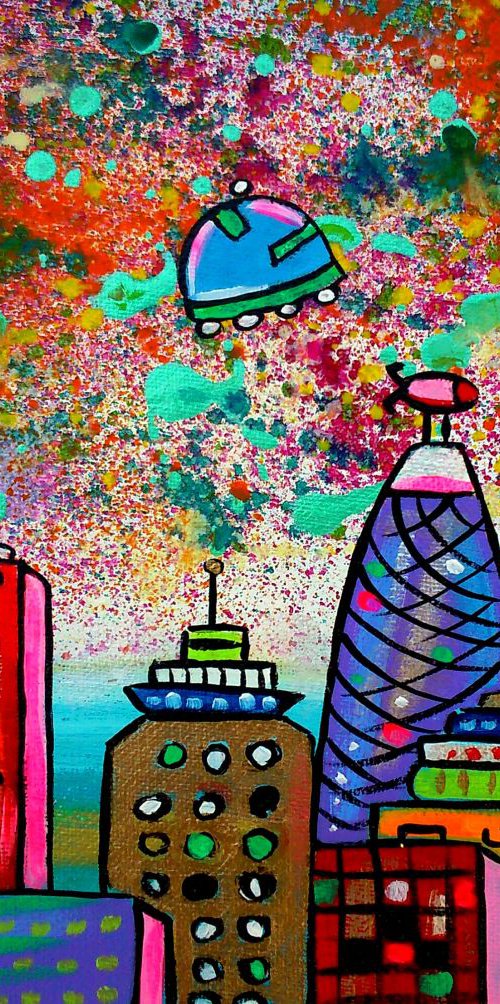 Intergalactic City by Maria Luisa  Azzini
