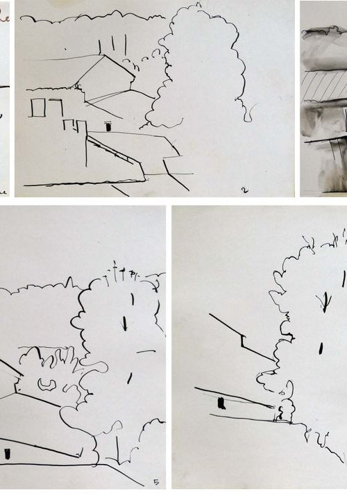 Seven sketches - Landscape by Frederic Belaubre