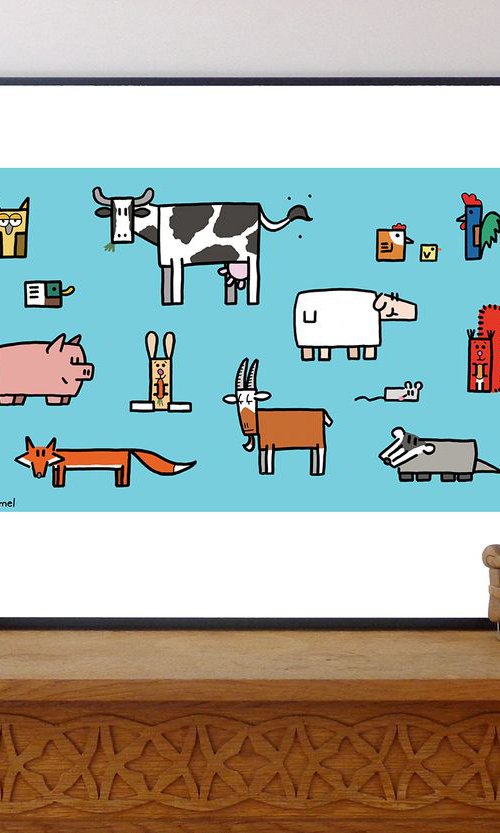 Animals of The Netherlands - Pop Art Print by Ed Schimmel